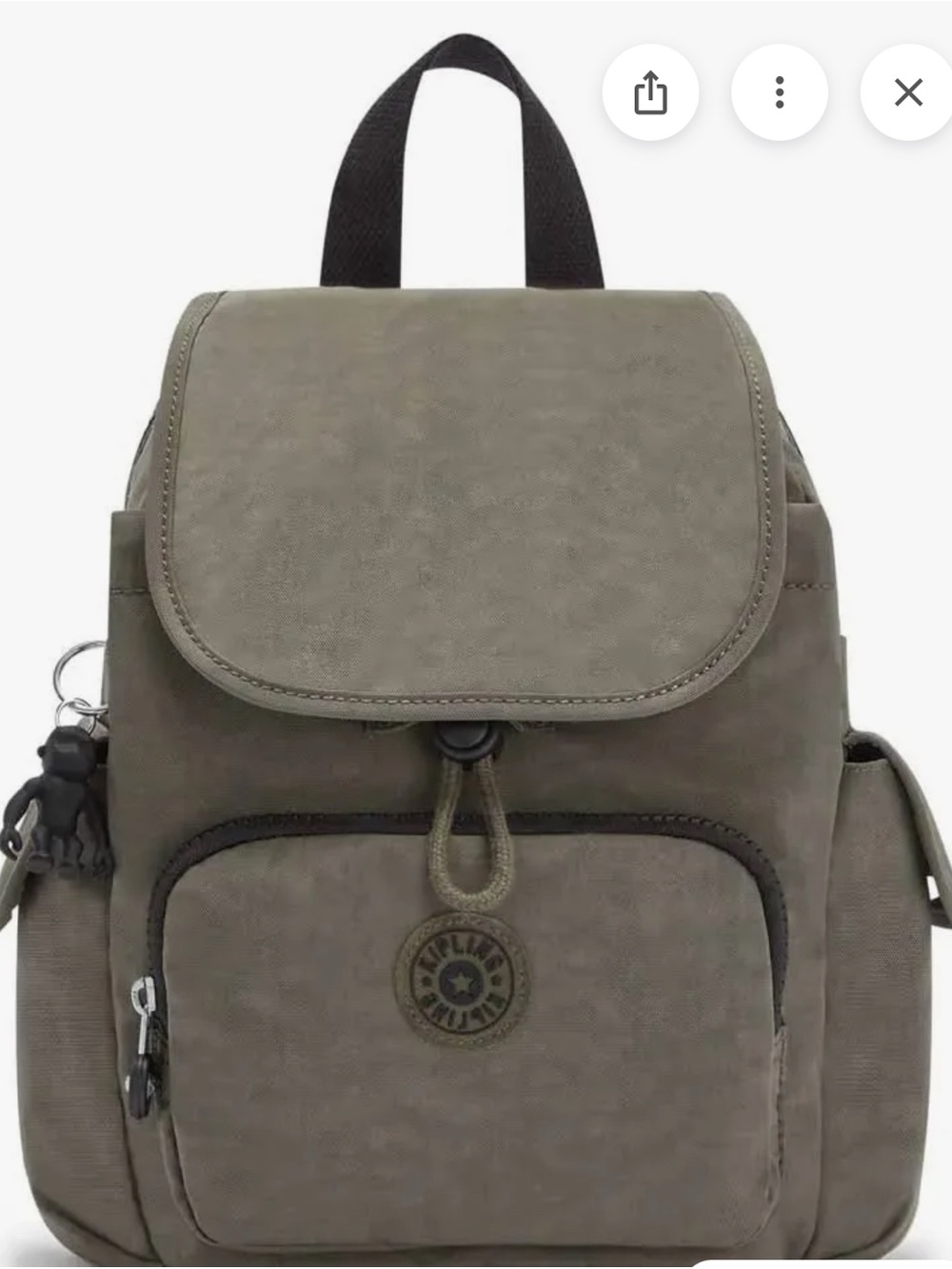 Kipling city pack mini backpack Olive Green